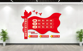 社会主义核心价值观党建文化墙