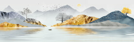装饰画 抽象画 山水风景画