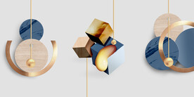 装饰画 晶瓷画 圆形 方形