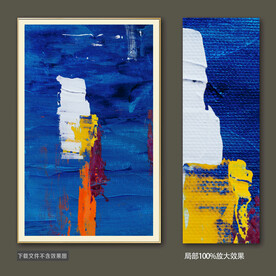 抽象油画装饰画轻奢手绘极简画