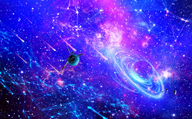 紫色星空