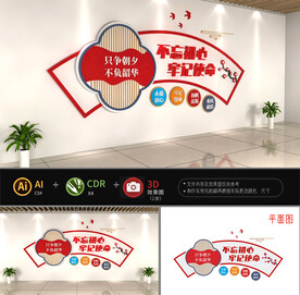 不忘初心牢记使命文化墙