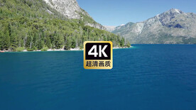 航拍海岸丛林美景