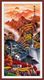 山水油画