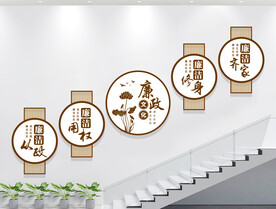 廉政楼梯文化墙