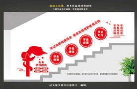 党史学习教育楼梯文化墙