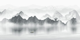 新中式山水画
