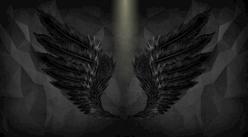 网红堕天使翅膀背景墙