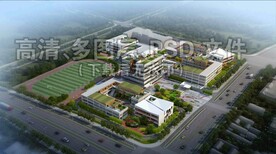 学校鸟瞰航拍
