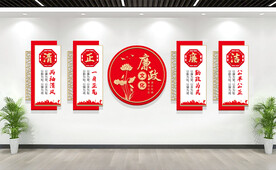 廉政文化墙展板