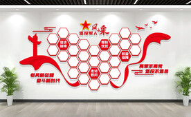 退役军人风采照片墙