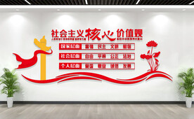 社会主义核心价值观文化墙