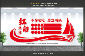 红船精神文化墙