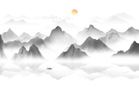 水墨山水画