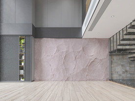 现代客厅沙发背景墙空景