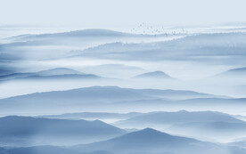 山水电视背景墙