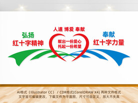 弘扬红十字精神展板