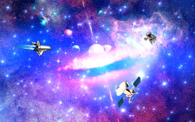 紫色星空
