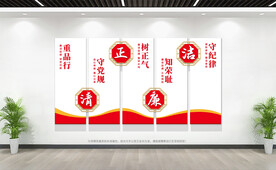 廉政文化墙展板