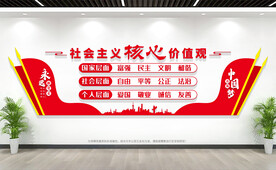 社会主义核心价值观文化墙
