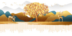 晶瓷画 抽象画 新中式