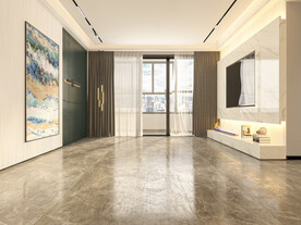 现代客厅场景3D空景