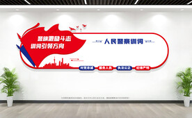 警察训词文化墙