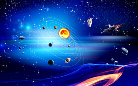 蓝色星空软膜天花