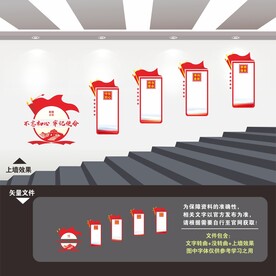 党建楼梯文化墙