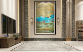 新中式客厅场景效果图