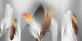 晶瓷画抽象图羽毛