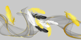 晶瓷画抽象图羽毛