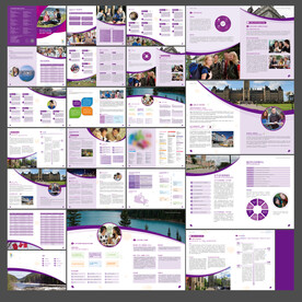 紫色企业画册