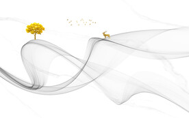 晶瓷画线条抽象画