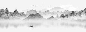 新中式山水画