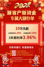 银行存款海报