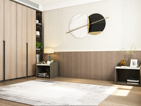 现代极简卧室场景