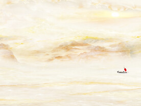 晶瓷画抽象画山水风景大理石纹理