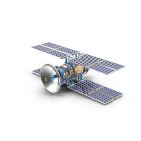 太空元素航天卫星飞船PSD模型