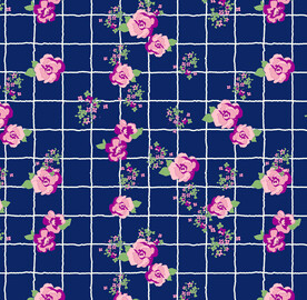 格子花