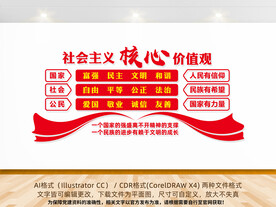 社会主义核心价值观文化墙