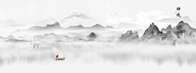 禅意山水画