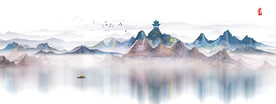 禅意山水画