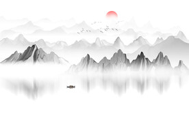 新中式山水画
