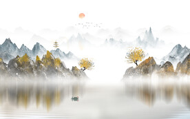 新中式山水画