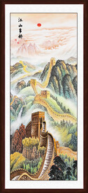 竖幅山水画