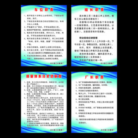 服装厂制度牌