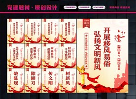 移风易俗展板