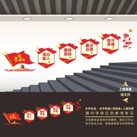 楼道廉政文化墙