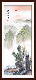 竖幅国画